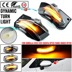 2pcs For Toyota Corolla Sport E210 2019 2020 Car LED Dynamic Turn Signal Indicator Sequential Side Mirror Light Lamp