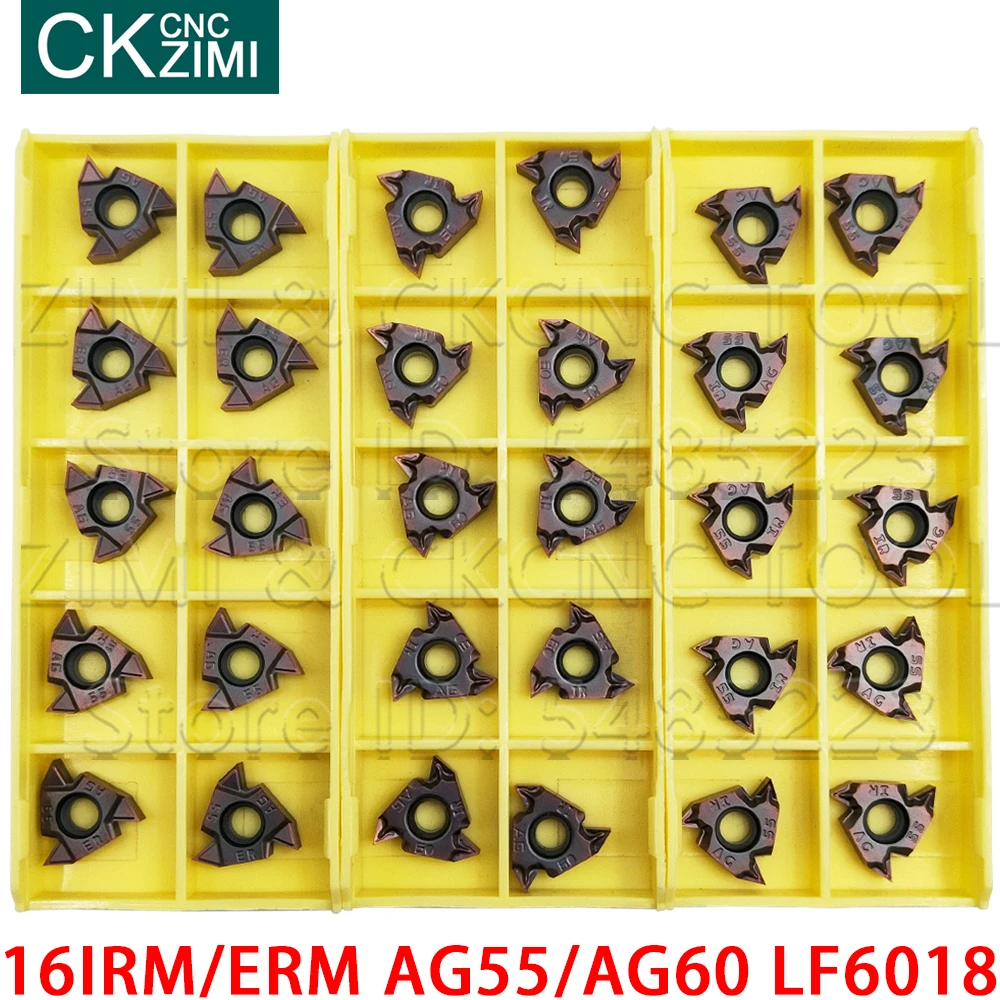 16IRM 16ERM AG55 LF6018 16IRM 16ERM, إدراج كربيد ، إدراج لولبة ، أداة قطع مخرطة معدنية CNC للصلب المقاوم للصدأ