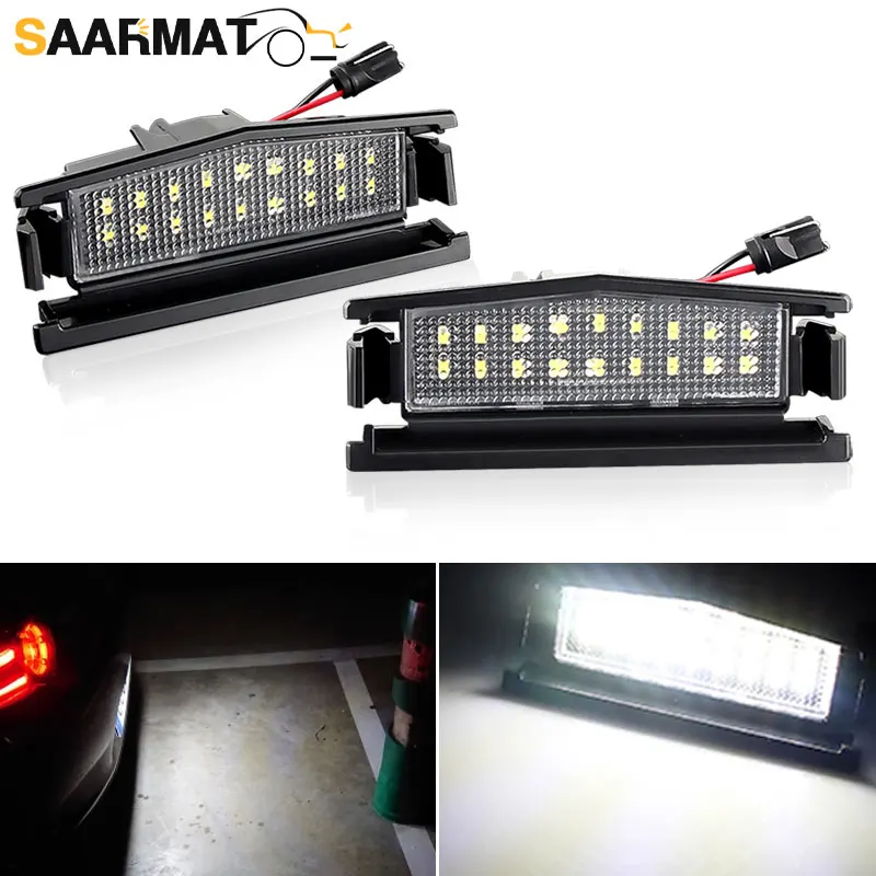 2 Stück LED-Kennzeichenbeleuchtung für Mazda 2 Mx-5 ND Mx5 Miata 2016-aufwärts 18-SMD Fehlerfrei Xenon Weiß