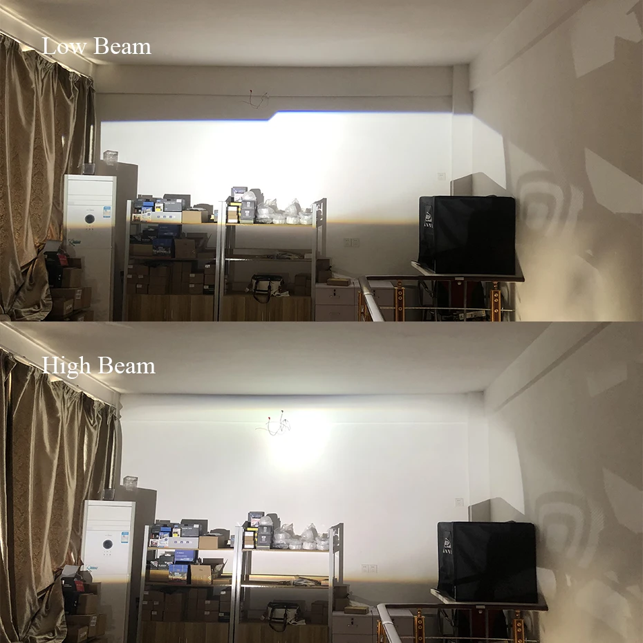RONAN 2.5inch Bi-Xenon Projector Lens Headlight with LED Dual Angel Eyes Shrouds Retrofit H4 H7 Car Styling Using H1 Bulb