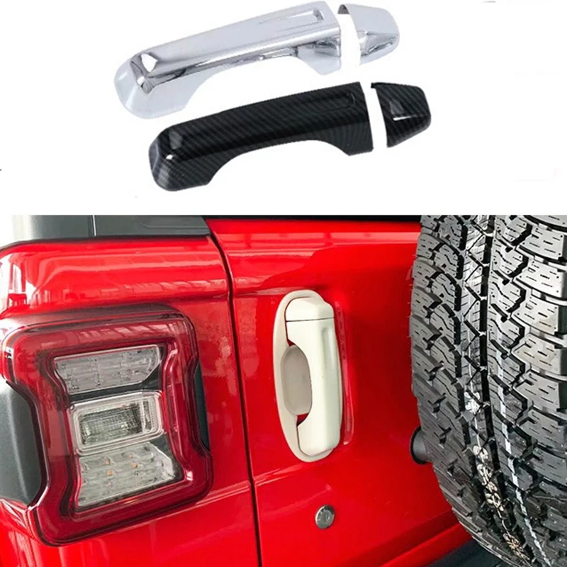 1 комплект, декоративные полосы из АБС-пластика для ручки дверной ручки Jeep Wrangler JL2018 2019