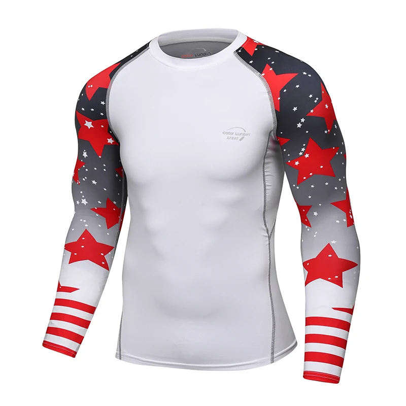 Cody Clothes Full Sleeve White Rashguards For Swimwear Anti -uv Sunscreen T Shirt Boxing Trainning Wear Bjj Jiu Jitsu Rash Guard