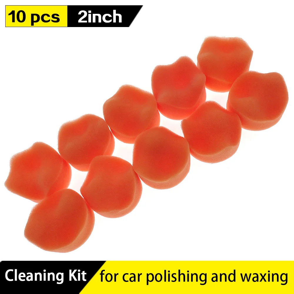 10pcs 2 inch 50mm Gross Polishing Buffing Pad wave sponge Car Polisher Buffer pads Clean waxing Auto paint maintenance care