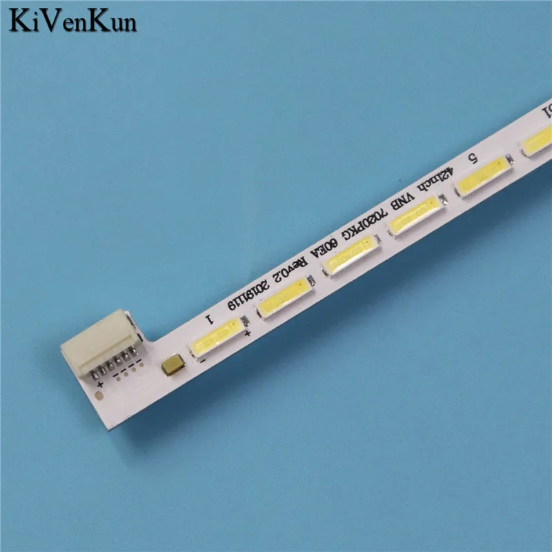 TV's Lamps LED Backlight Strips For FINLUX 42FX415F TV Bars 42Inch VNB 7020PKG 60EA Rev0.2 131209 Rev0.1 Kit LED Bands Rulers