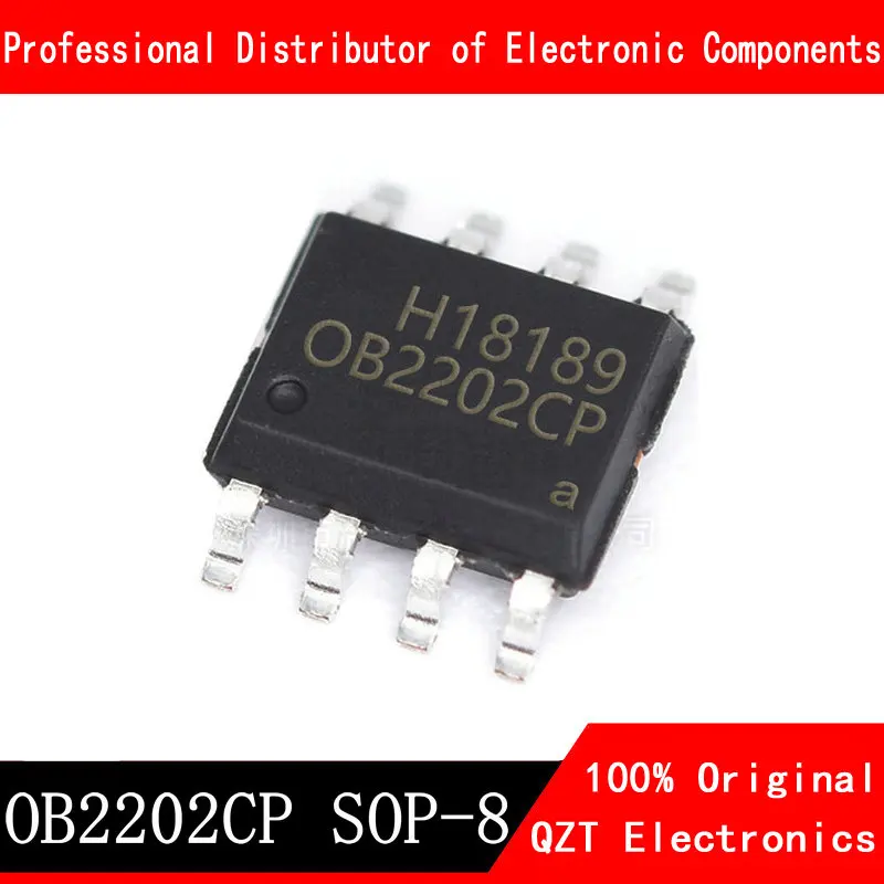 10 unids/lote OB2202CP SOP8 OB2202 cuasi-resonante controlador PWM SOP-8 nuevo original en Stock