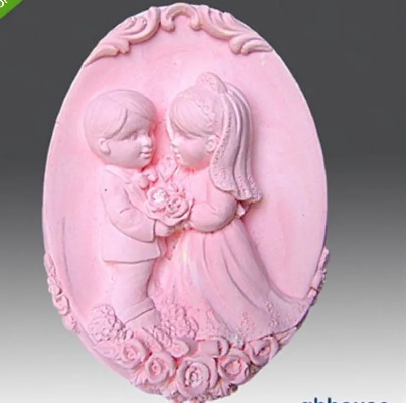 Loving Wedding Gift Soap Mold Manual Soap Making Silicone Molds