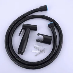 Black Bidet Toilet Sprayer Hygienic Shower Tap Stainless Steel Hand Shower Wall Mount Bidets Faucet Bathroom accessories
