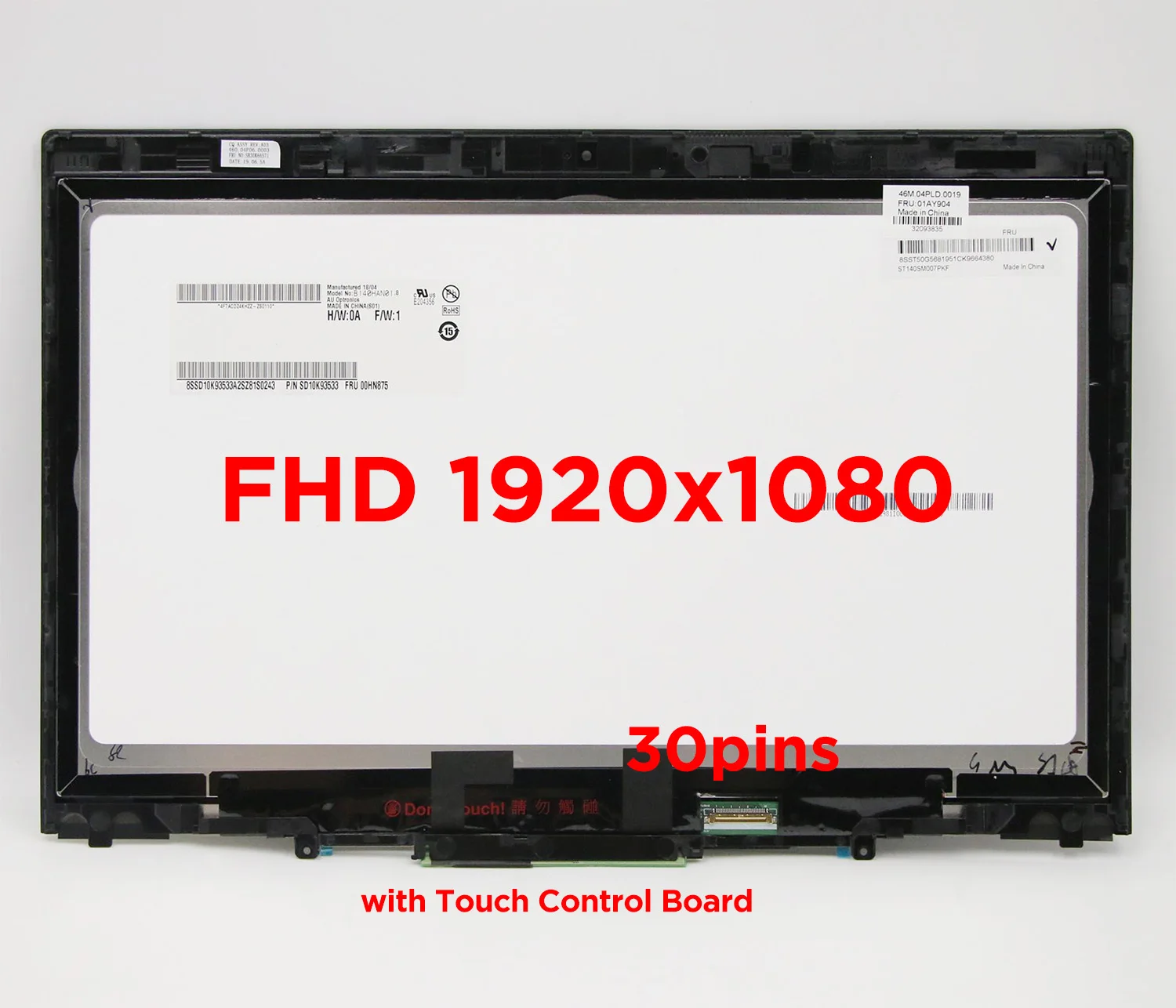 LCD Touch Screen Digitizer Montage für Lenovo ThinkPad X1 Yoga 20FQ 20FR 1st Gen Laptop LED Display Ersatz 01AY702 00UR191