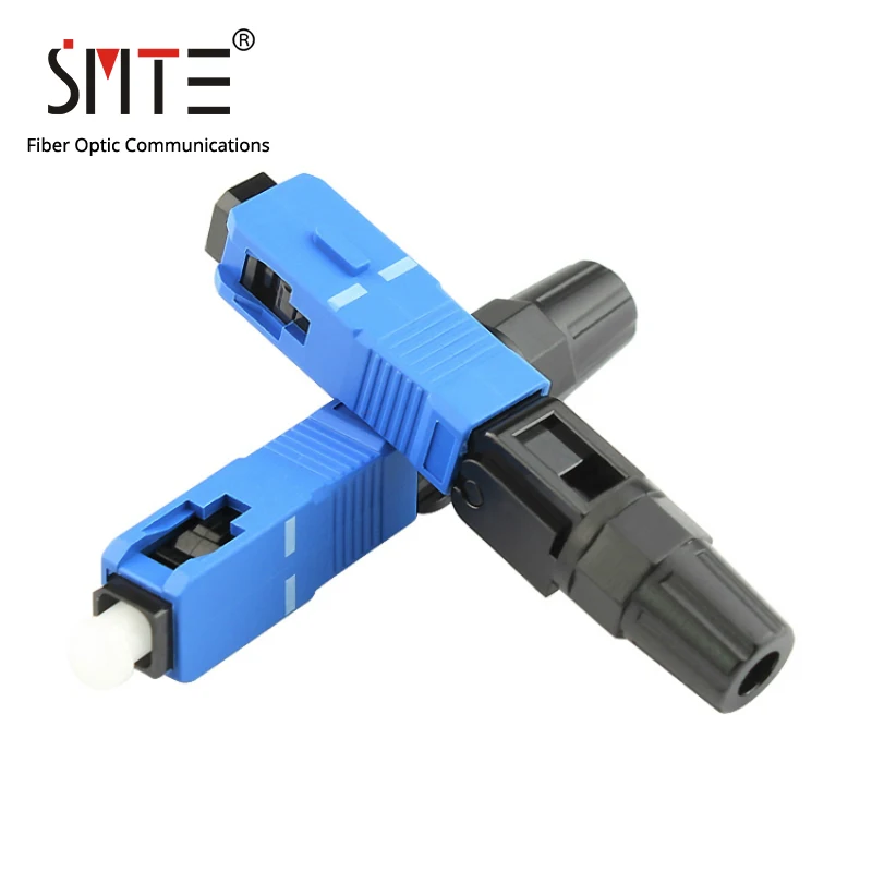 

100pcs/lot SC UPC SM NPFG 8802-TLC/3 XF-5000-0322-3 60mm Connector fast connector FTTH SC/UPC Optical fiber connector 0.3 dB