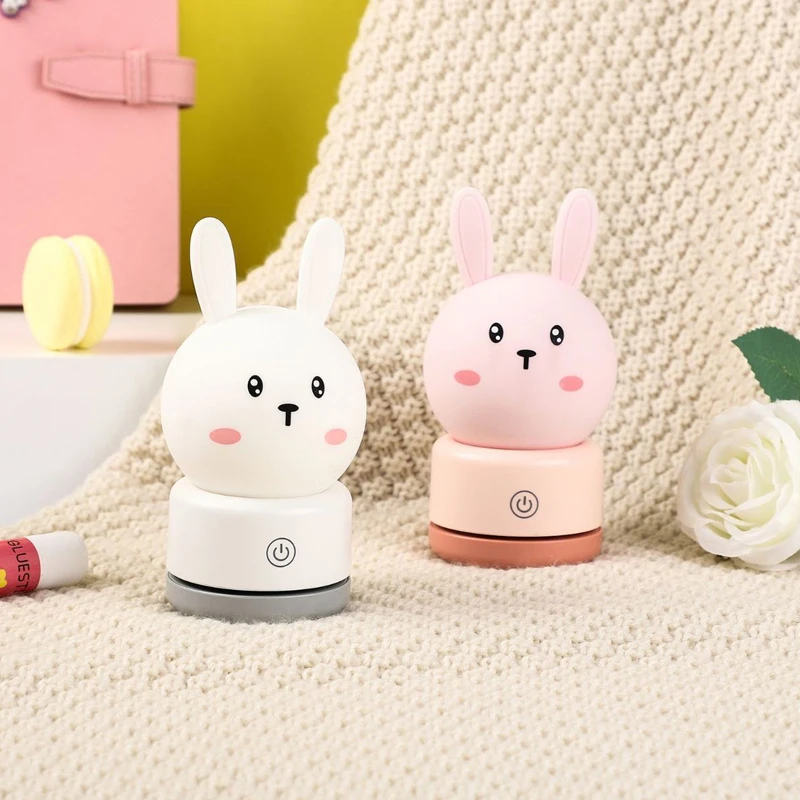 

Silicone Rabbit Lamp Pat Led Night Light Bedroom Bedside Sleep Light Children's Room Cartoon Baby Night Lamp Kids Birthday Gifts