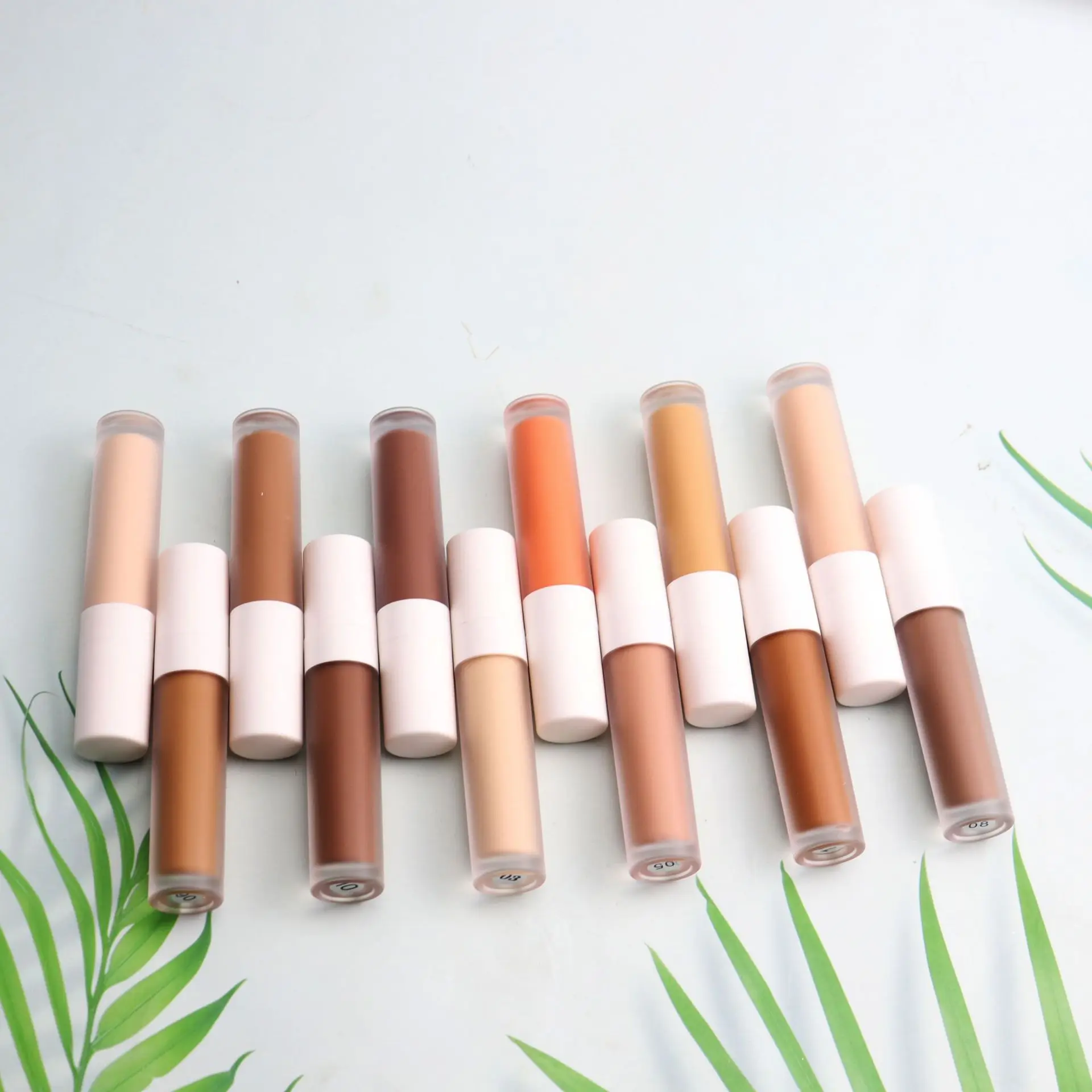 Private Label Eye Concealer & Base 12 Colors Full Coverage Suit for All Color Skin Face/Eye Makeup Liquid Concealer Custom Logo