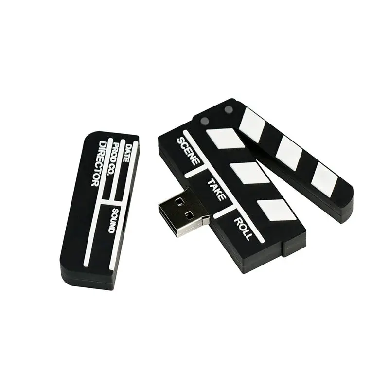 Cartoon Movie Clapperboard USB Flash Drive 8G 16G Camera USB2.0 Pendrive Cute Film Memory Stick 64GB Pen Drive USB Flash Memoria