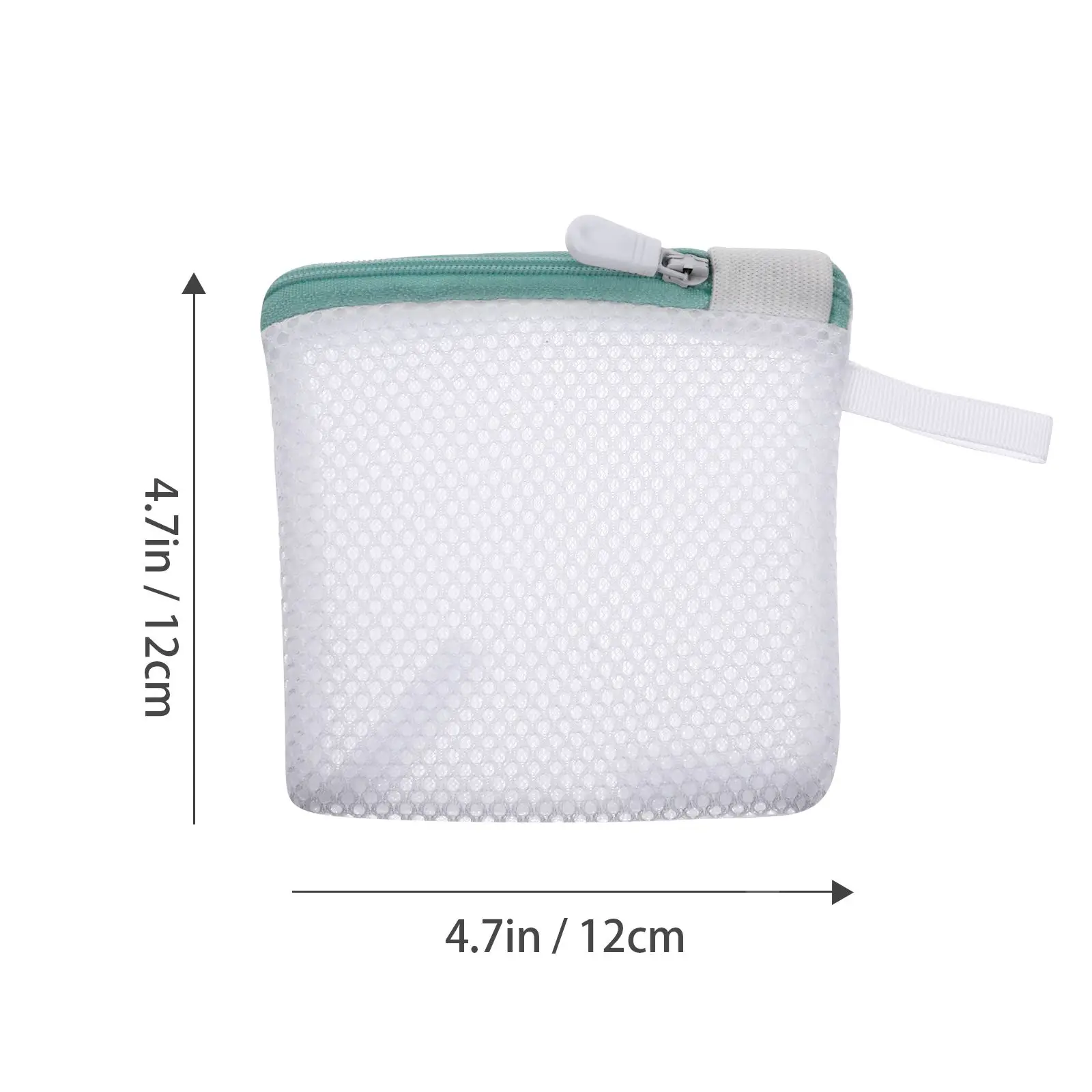 6pcs Foldable Portable Zipper Closure Portable Mini Mesh Bags Storage Bags Washing Bags Laundry Bag Set