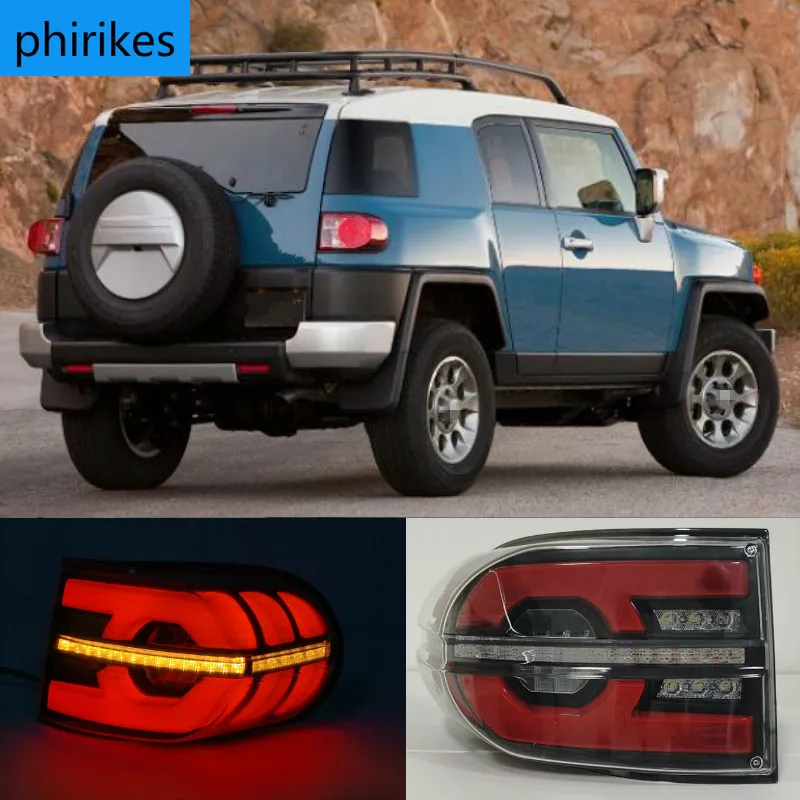 Car styling Accessories For Toyota Fj CRUISER rear Lights led TailLight for Fj CRUISE Rear Lamp DRL+Brake+Park+Signal lights led