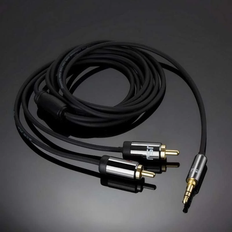 3.5mm Jack Audio Splitter Cable Male to Male 2 Headphone Microphone Auxiliary Extension Cable Suitable For Speaker Computer