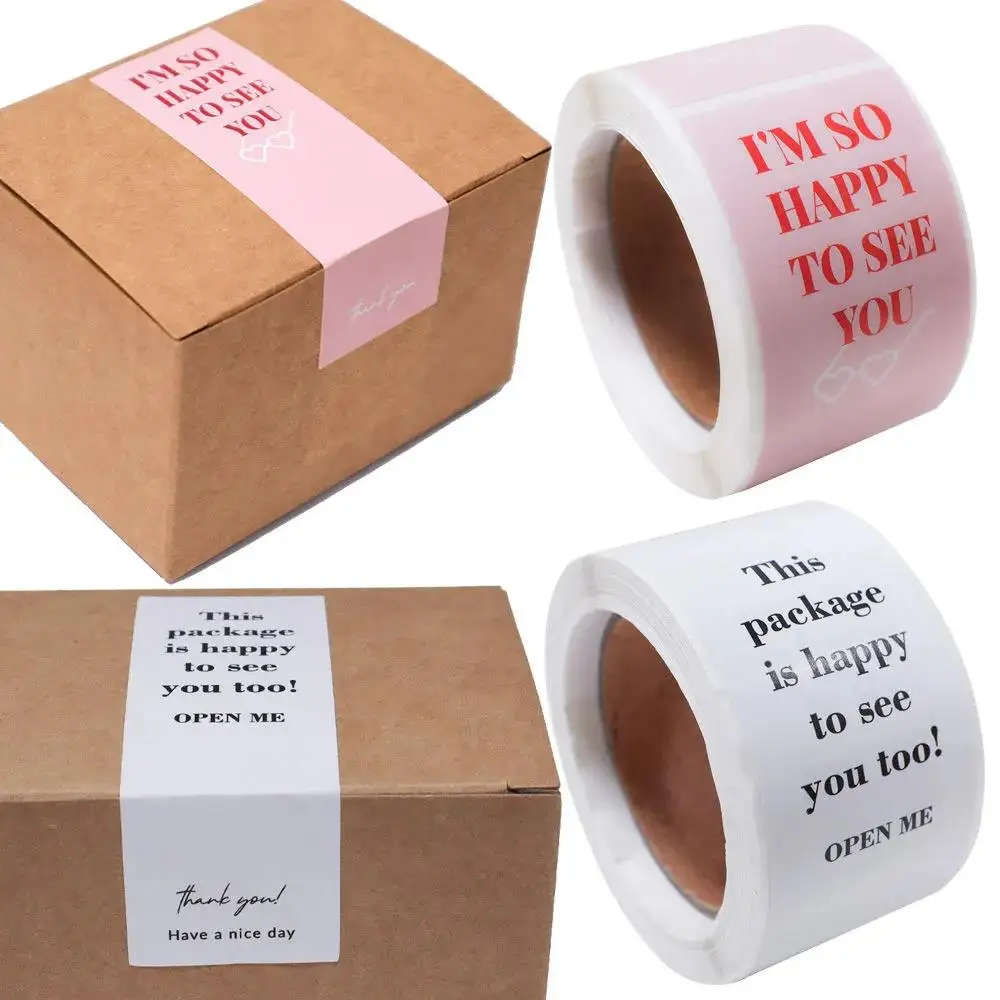 100 Stickers / Roll 3x9CM Pop Appreciation Stickers High Value Gift Packaging Decorative Stickers Personalized Sealing Labels