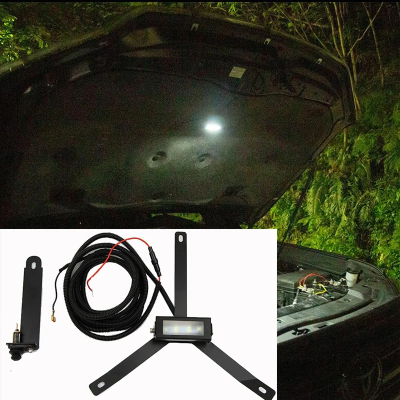 

For Toyota Land Cruiser LC200 2008 -2018 2019 2020 LED Mechanics Hanging Under The Hood Auto Work Light Bar Lamp Underhood Kit