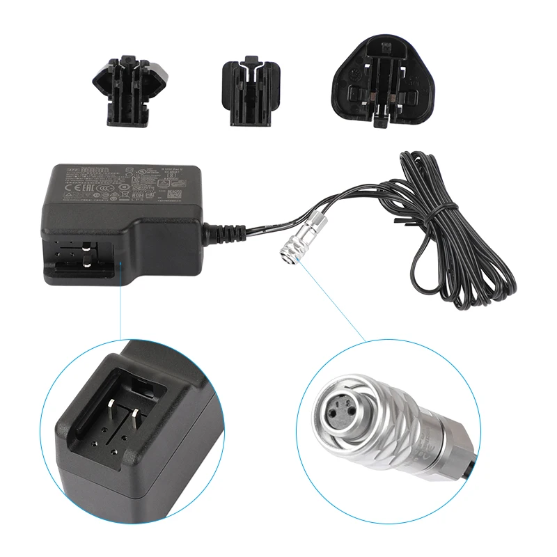 CAMVATE BMPCC 4K / 6K DC Power Cable To Universal Travel Adapter 220V To 110V Voltage Power Charger Converter With US / EU / UK