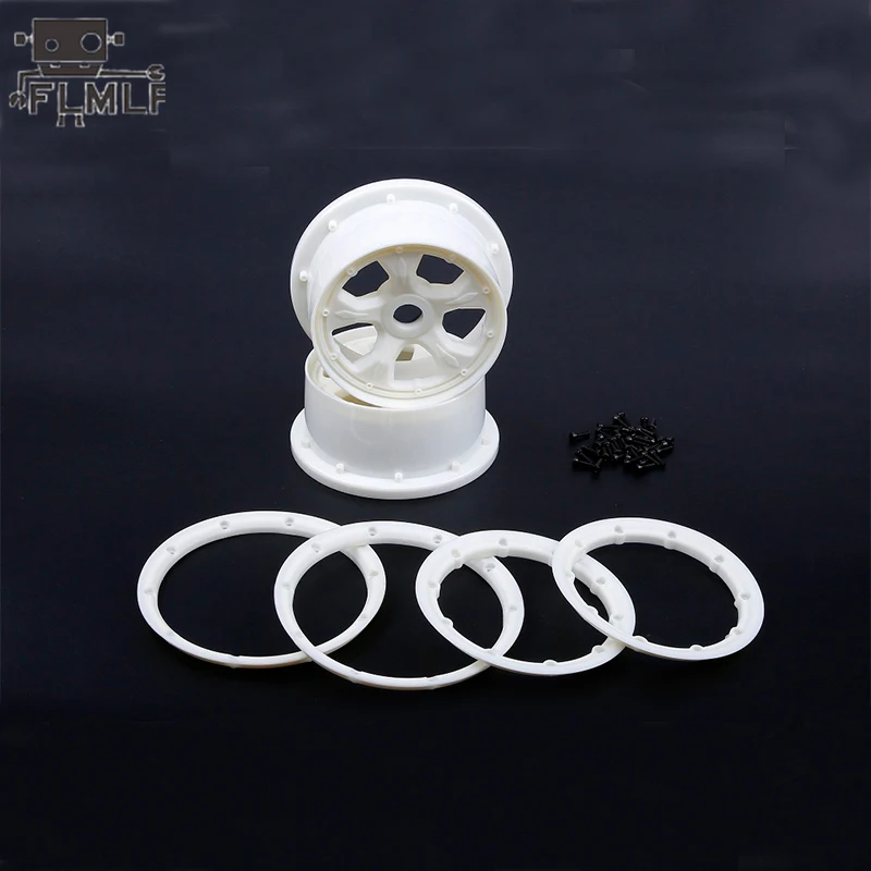 

Rc Car Nylon Wheel Hub with Ring Set Fit 1/5 Losi 5ive-t Rofun Rovan LT King Motor X2 SLT BAJA 4WD Parts