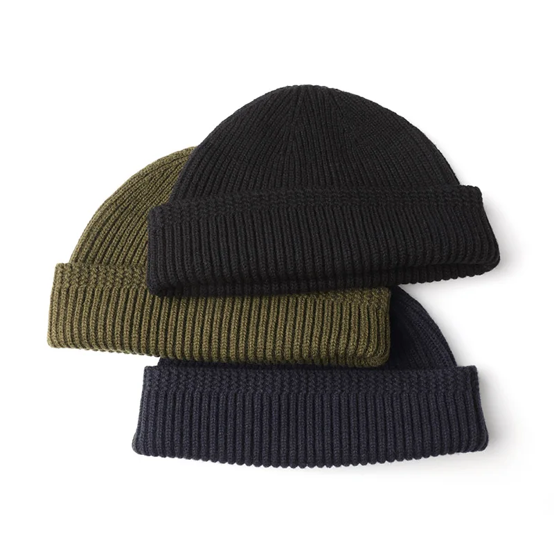 100% Wool Knit Tight-fitting WW2 A4 Watch Cap