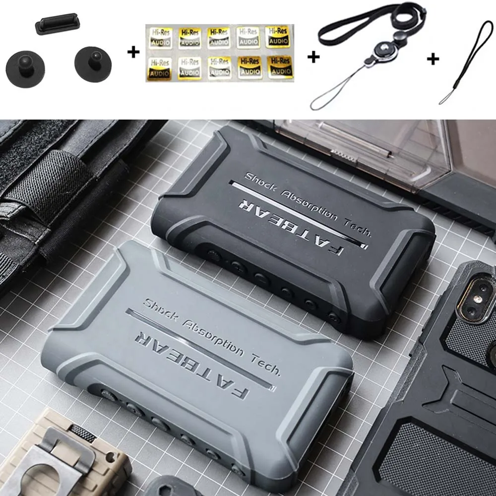 Anti-Skid Rugged Shockproof Armor Full Protective Skin Case Cover for Sony Walkman NW-WM1A WM1A NW-WM1Z WM1Z With Dust Plug