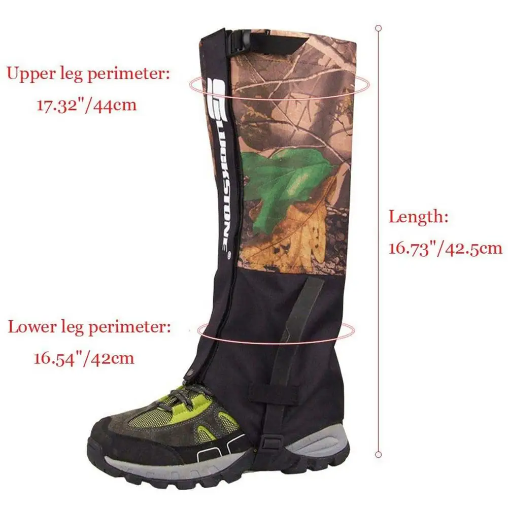 Outdoor Camouflage Waterproof Snow Boot Gaiters Legging Gaiter Climbing Hunting Waterproof Leg Protection Guard Foot Cover