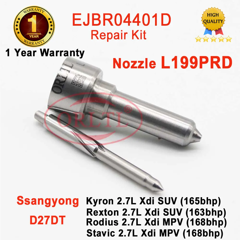 ORLTL A6650170221 L199PRD Diesel Fuel Injector Nozzle Sprayer L199PBD For DELPHI INJECTOR