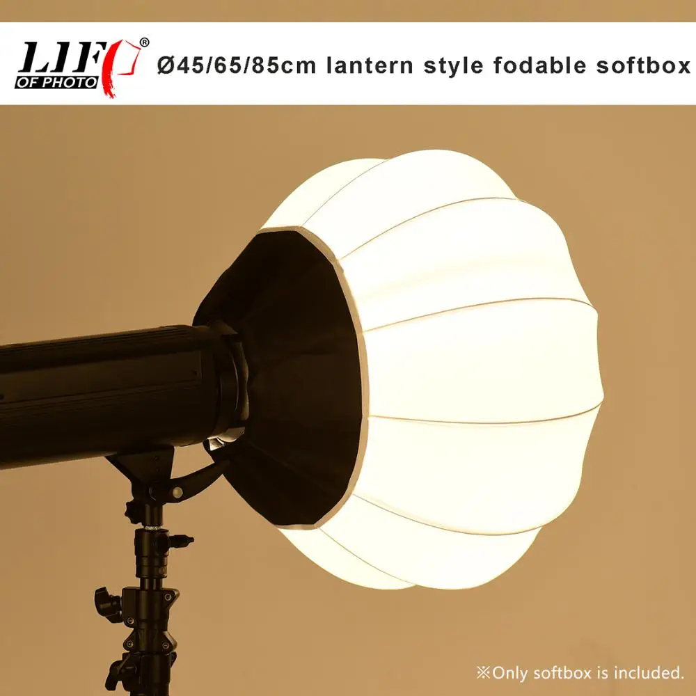 Ø45/65/85cmPortable Globe Lantern Softbox Quick Ball Diffuser Bowens Speed Ring Soft Light Modifier for Photographic Studio