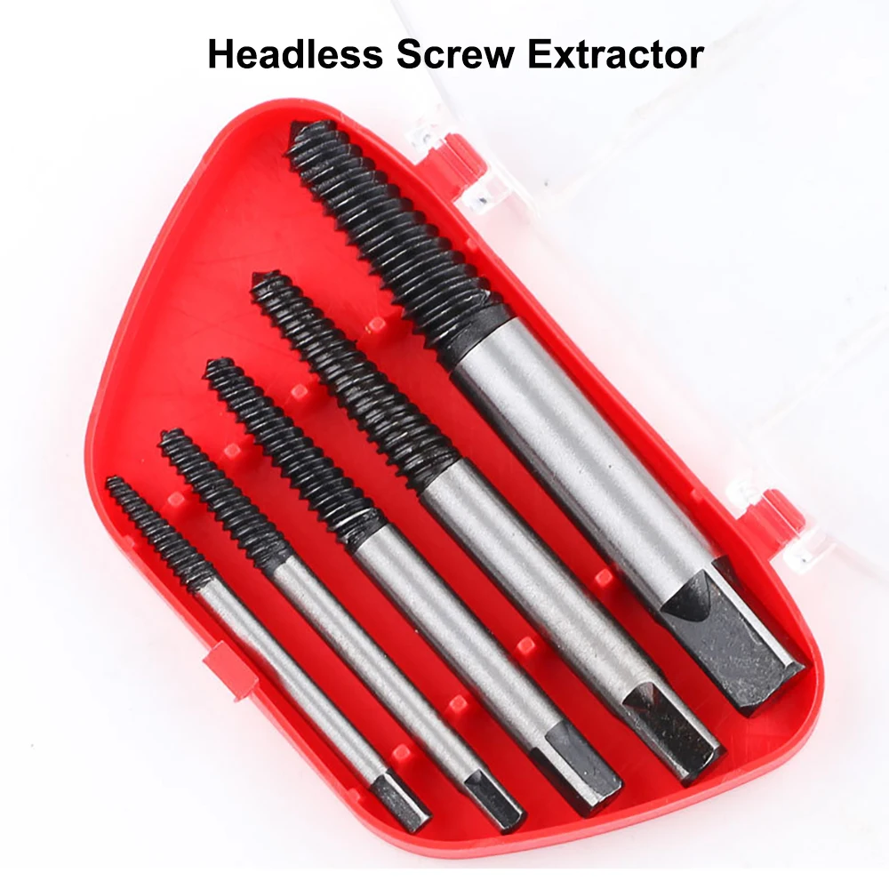 

Headless screw extractor Steel Broken Speed Out Drill Bit Guide Set Broken Bolt Remover