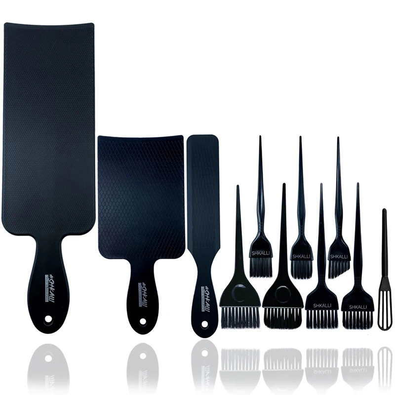 Stylist kit,hair color highlighting, Hair Tint Dyeing Highlighting Board Hairdressing  Balayage Board Tool brush set