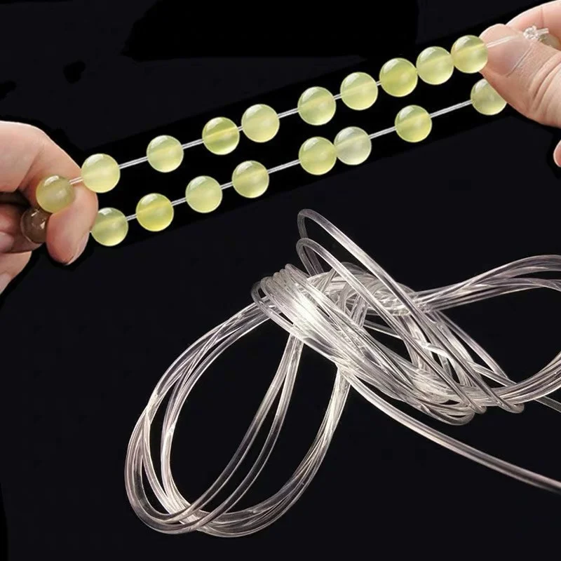 

10 Yards Transparent Elastic Crystal Line Beading Cord String Wire Thread for Jewelry Making DIY Necklace Bracelet Accessories