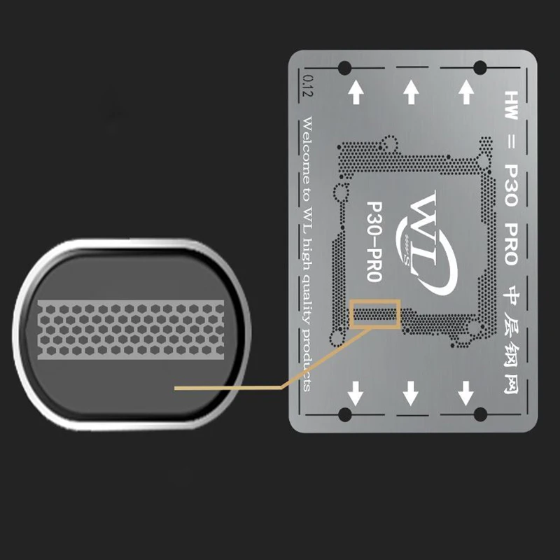 BGA template for HUWEI P30 PRO Motherboard Middle Layer Stencil Reballing Solder BGA Direct Heating Template phone repair tool