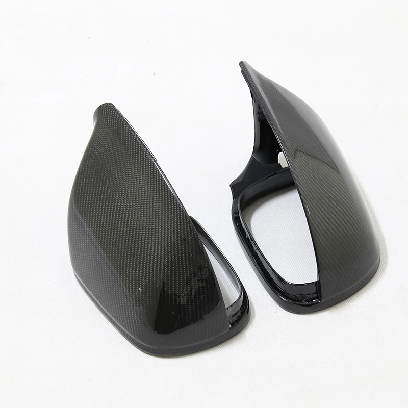 For Audi Q5 Q7 SQ5 SQ7 2010 Replacement style carbon fiber rear view mirror cover without lane assit & with side assit