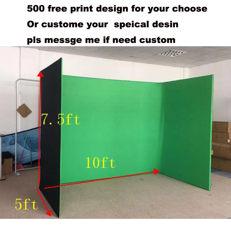 

10ft U Shape Photo Enclosure Backdrop With Frame Stand For Dj , Weeding, Photo Booth Events.