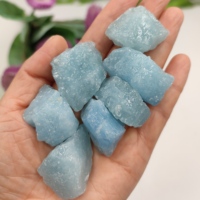 1pc Random Raw Aquamarine Natural Stone Crystals and Stones Healing Rock Mineral Rough Gemstone Home Decoration Room Decor Gift