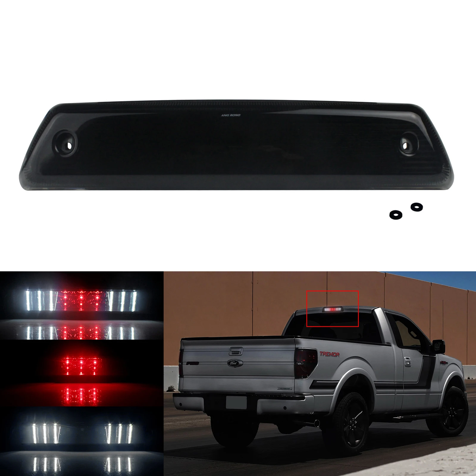 ANGRONG LED 3rd Third High Brake Stop Light Cargo Lamp New Fit Ford F-150 F150 2009-2014