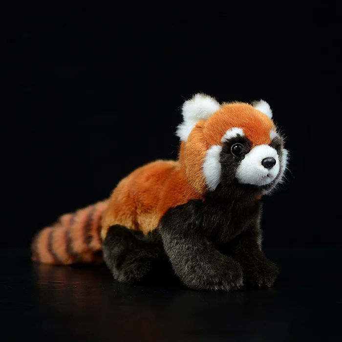 New 1PC 23cm Realistic Toy Red Panda Bear Cat Lifelike Soft Toys Plush Lesser Panda Doll for Kids Gifts