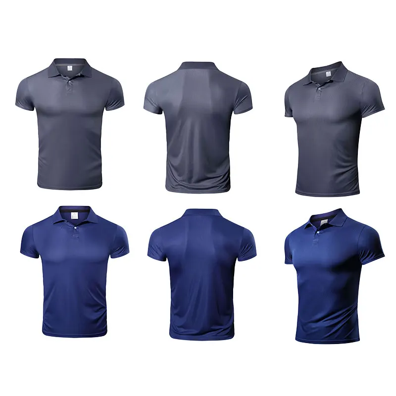 Turn-down-collar Men's Running T-Shirts, Quick Dry Compression Sport T-Shirts, Fitness Gym Running Shirts, t shirt for men