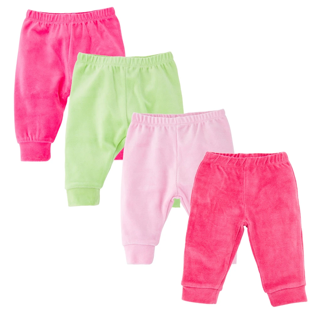 2021 3 4 pcs/set Newborn Pants Baby 100% Cotton Soft Girl Pants Baby Boy trousers Pants Infant Clothing