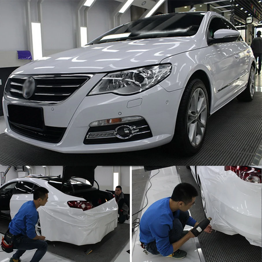 Various White Glossy matt Vinyl Wrap Film Gloss Car Wrapping Carbon Film Bubble Free Car Sticker Bike Phone Console Skin