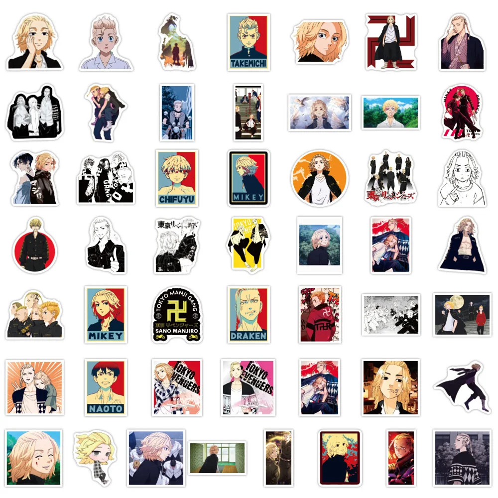 10/30/50PCS Animation Tokyo Avenger Personalized Graffiti Sticker Waterproof Suitcase Notebook Skateboard Refrigerator Wholesale