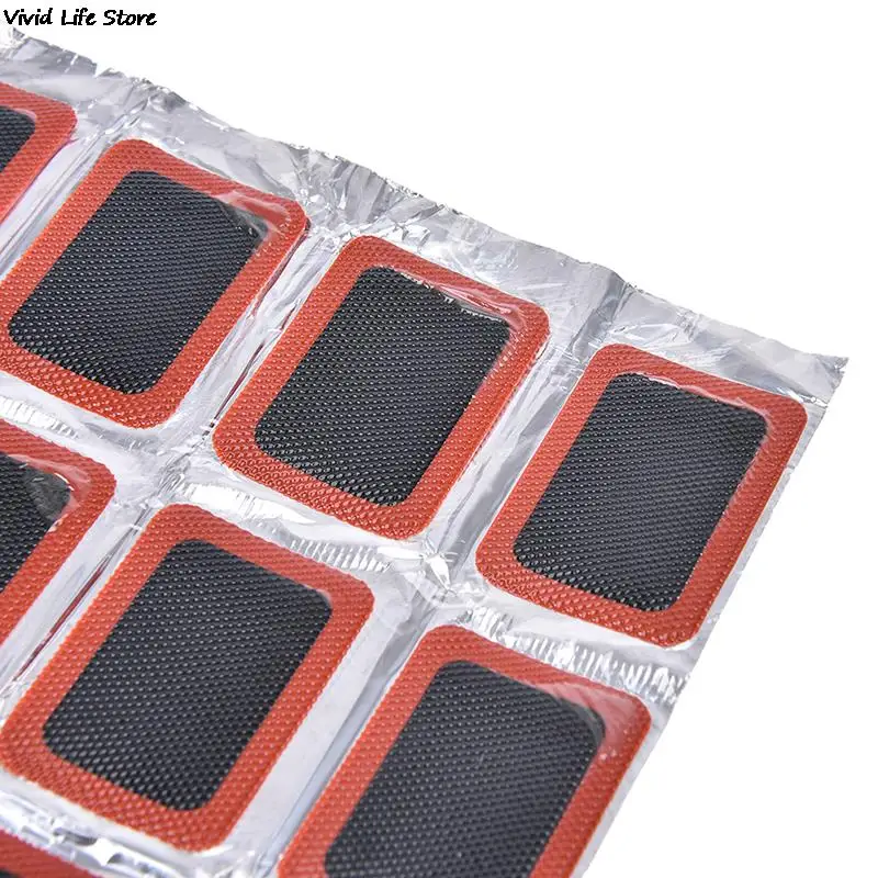 Bike Repair Kits 24Pcs/Tire Tyre Tube Rubber Puncture Patches Set Cycling Puncture Patch Bicycle Motor Bike (Not Contain Glue)