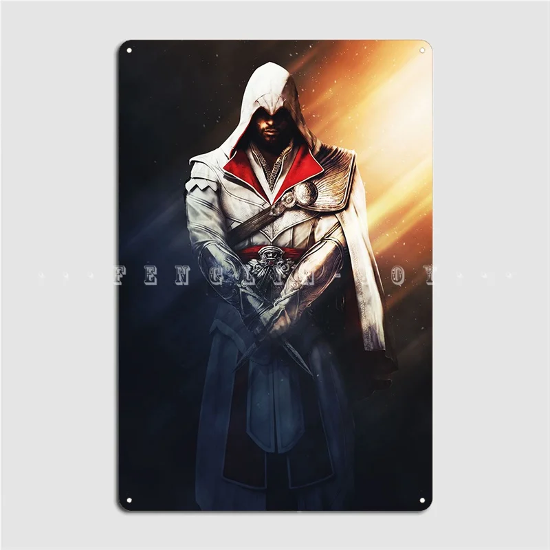 Assasin Creed Poster Metal Plaque create Club Home Wall Plaque Cinema Tin sign Posters