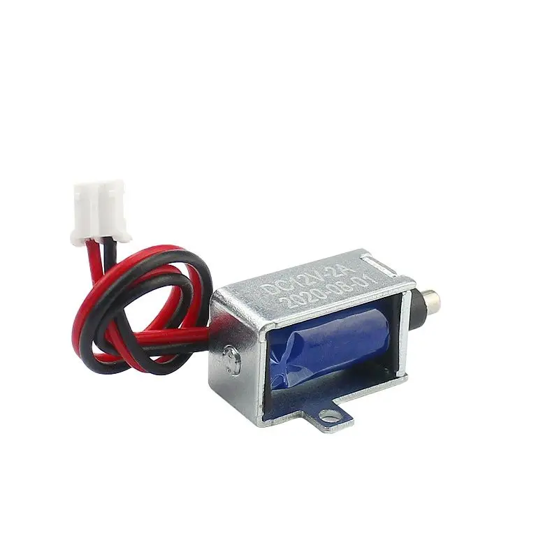 Mini DC5v electromagnet 12v powerful solenoid coil stroke 3mm small electromagnetic door latch electronic lock