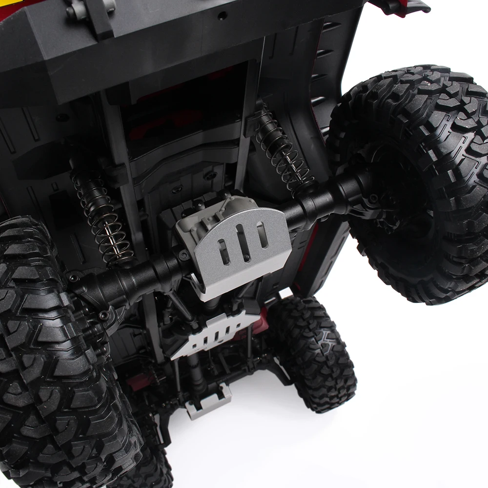 INJORA Aluminum Alloy Chassis Armor Axle Protector Skid Plate for 1/10 RC Crawler TRX4 Upgrade