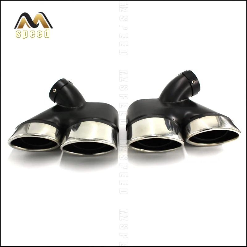 Car accessories Stainless steel exhaust pipe tail throat, bilateral four-out muffler, suitable for Mercedes-Benz W211 E260 E240