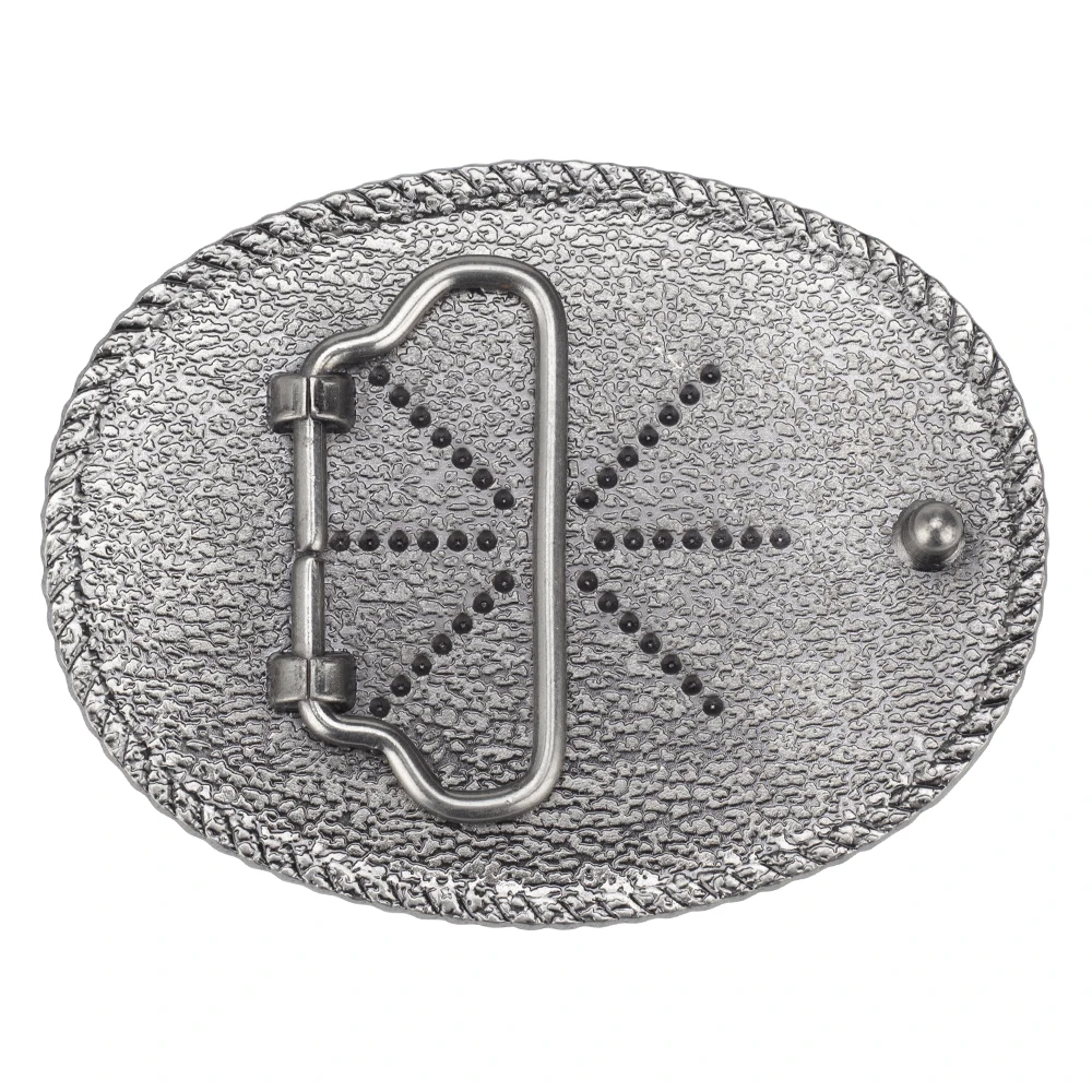 Flower Pattern Metal Belt Buckle Fashion