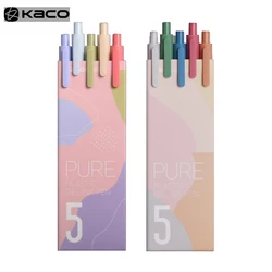 Kaco PURE Gel Pen 0.5MM Sign Pens Morandi Color ABS Material Colorful Ink Smoothing Writing for School Office Students For Gift