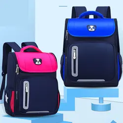 New Boys And Girls Schoolbag Children's Schoolbag Student Backpack Large Capacity Lightweight Waterproof Reflective Schoolbag