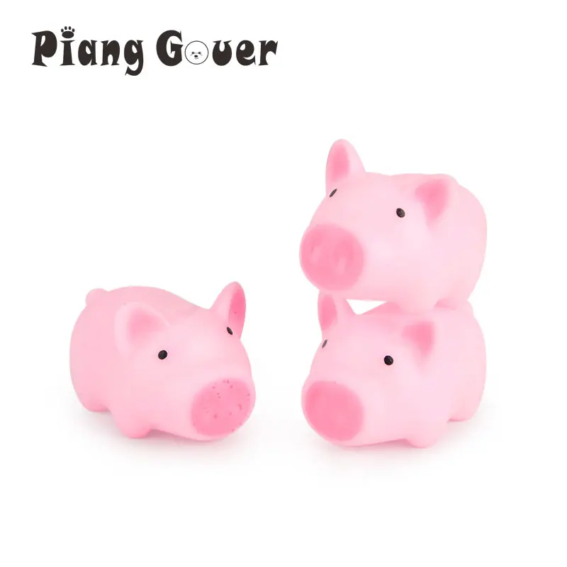 10pcs Pink Pig Sound Pet Toy Small Pig Cat Dog Toy For Teddy Puppy Squeak MIni Pig Dog Toys